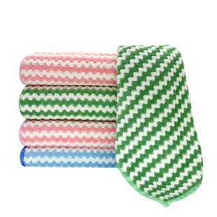 不沾油洗碗布厨房专用吸水不掉毛抹布擦桌清洁毛巾家用去污刷碗布