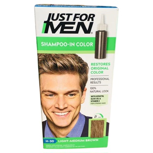 Just For Men Shampoo-In Color美国男士染发补色盖白控色洗发水