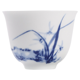 景德镇官方陶瓷高温白瓷茶具家用中式品茗主人杯茶杯套组自用送礼