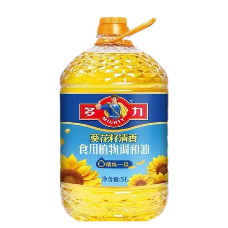 【26年8月产】多力葵花籽清香食用植物调和油5L*1桶精炼食用油