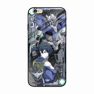 高达OO00R刹那清英创意镜面手机壳适用于苹果8plus1123oppo定制