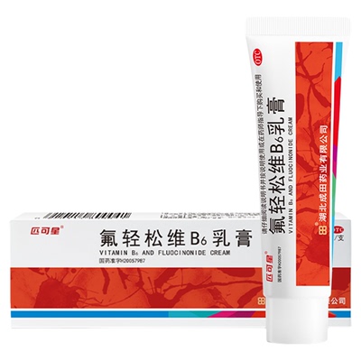[匹可星]氟轻松维B6乳膏30g*1支/盒湿疹皮炎神经性皮炎抗菌止痒消炎软膏