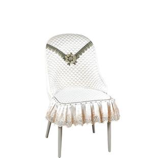 餐桌椅套罩新款半弧形通用带扶手保护套餐厅高级感饭桌椅子套罩C6