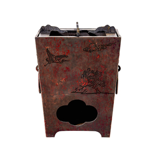 【老物件】纯铜炭炉家用烧水泡茶陶壶煮茶器纯手工户外紫铜酒精炉