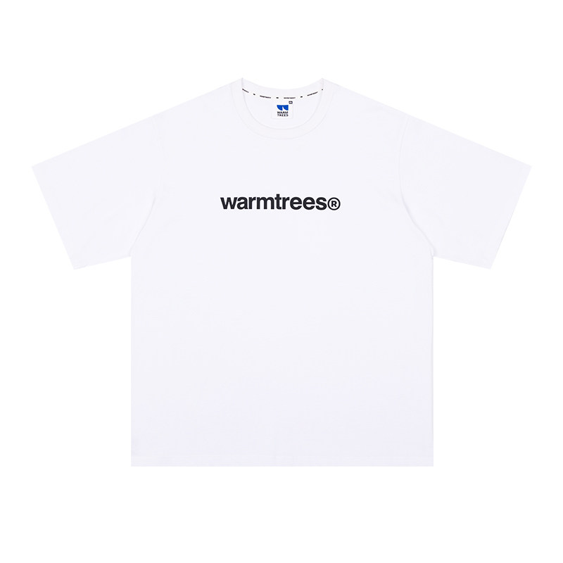 WARMTREES 2025SS新款小写logo字母短袖T恤原创潮牌经典款情侣装