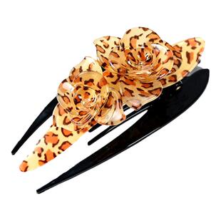 发夹妈妈鸭嘴夹韩国优雅气质三齿夹盘发夹子头饰后脑勺发卡大抓夹