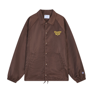 Champion冠军梭织外套男2026春季新款休闲风翻领POLO夹克复古风女