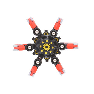 指尖旋转机械陀螺解压儿童变形机器发光手指螺旋时尚指尖陀螺玩具