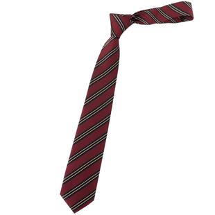 基础款手打dk领带衬衫男酒红色棕色校供感制服学院风条纹jk领带女