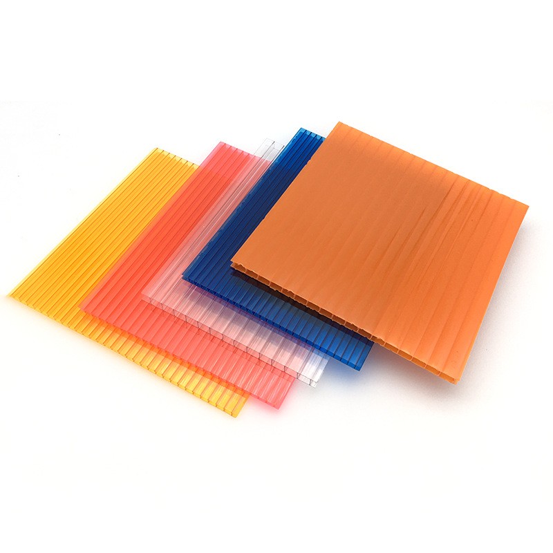 pc阳光板定制双层透明温室阳光板批发隔断中空蜂窝大棚出口采光板