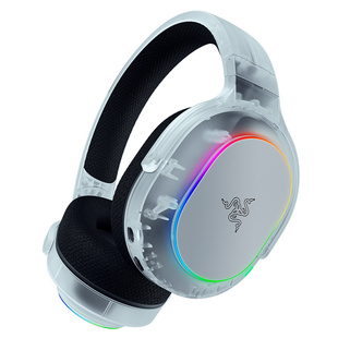 Razer雷蛇梭鱼X幻彩版幻影白蓝牙无线头戴式电脑手机游戏耳机麦