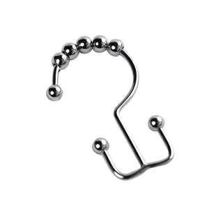 浴帘山子挂环葫芦型金属挂钩窗帘活扣滚珠挂环床帘门帘隔断帘挂钩