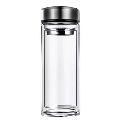 玻璃杯双层泡茶杯简约水杯迷你可爱口袋杯高硼硅便携食品级保温