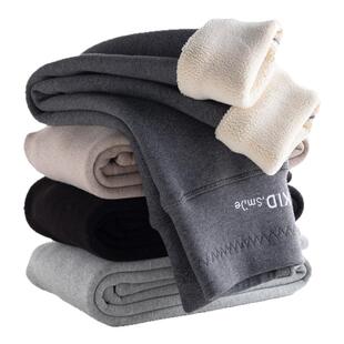 女童打底裤秋冬外穿加绒加厚洋气儿童纯棉裤子女宝一体绒保暖棉裤