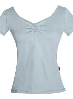 舞蹈服上衣练功服红舞鞋中国舞女