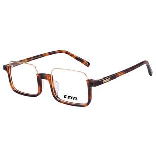 Kimmmm梓渝同款半框板材眼镜架个性男女商务方形可配近视度数VAIL