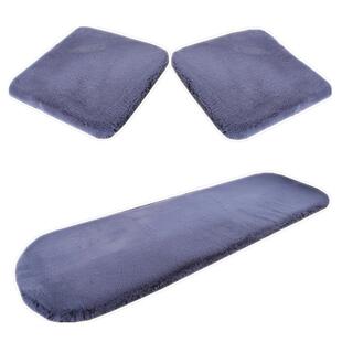 汽车坐垫冬季短毛绒三件套车垫无靠背单片毛垫女冬天保暖通用座垫