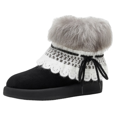 达芙妮雪地靴女2025新款冬季棉鞋