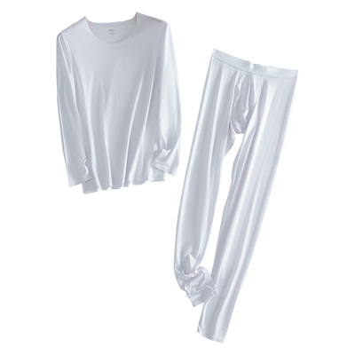 秋季男士秋衣裤莫代尔打底棉毛衫