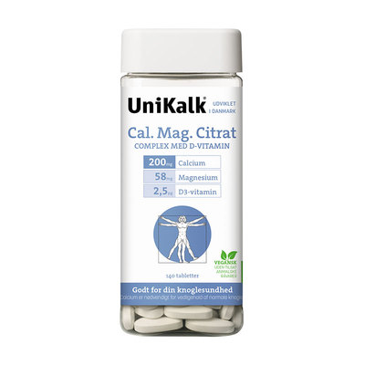 unikalk柠檬酸钙镁片补充剂140粒