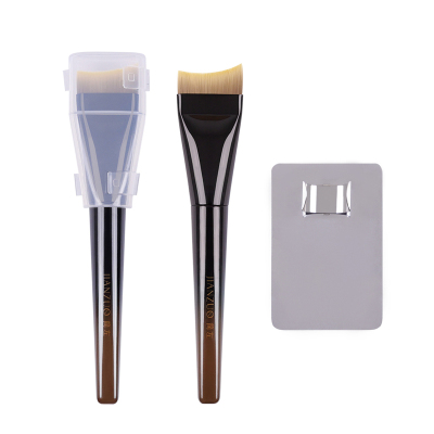 简左如然Z41粉底刷扁头一字美人鱼尾轻薄无痕不吃粉液面膜化妆刷