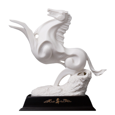 东方泥土《奔》客厅创意马摆件