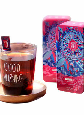 普克玫瑰普洱茶熟茶花茶独立小包