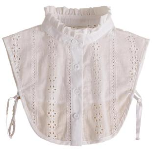 秋冬假领子女多功能百搭假领搭配毛衣装饰假衬衣领假衣领小立衣领