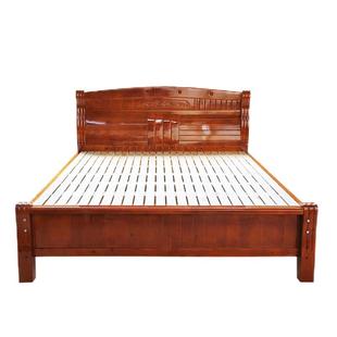 全实木双人床1.8米现代简约1.5米家用民宿经济型原创设计柏木大床