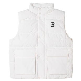 MLB官方 立领羽绒马甲男装女装冬季新款运动服保暖休闲无袖夹克潮