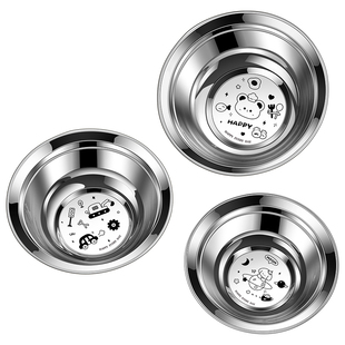 食品级316不锈钢碗盆小碗餐盆汤盆家用幼儿园吃饭盆卡通儿童餐具