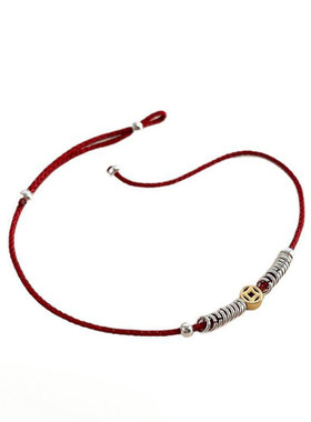 S925纯银中式编织本命年平安铜钱