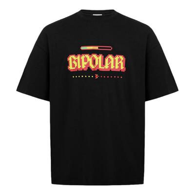 BIPOLAR像素游戏胶印短袖