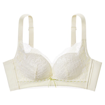 小胸聚拢舒适莫代尔蕾丝内衣