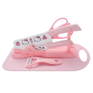 HelloKitty厨房菜刀家用切肉切菜刀菜板组合套装宿舍刀具锋利防锈