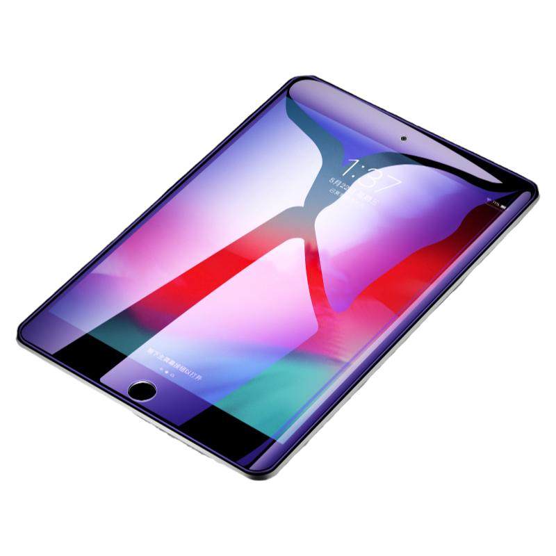 适用2021新款ipad2019钢化膜2020苹果mini4防指纹air3迷你6防爆膜pad9抗蓝光10.2寸贴膜pro