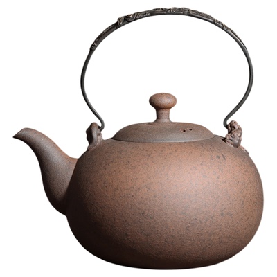 台湾风清堂莺歌烧制老岩泥五行烧水壶岩矿煮茶壶碳火炉陶壶