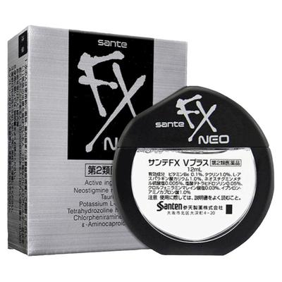 日本参天FX NEO银装眼药水缓解眼疲劳眼充血红血丝滴眼液水12ml