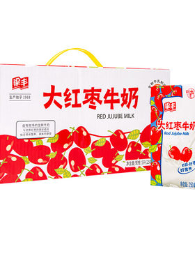 梁丰大红枣牛奶整箱装