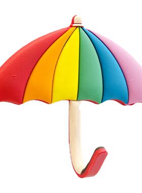 卡通彩虹雨伞气球挂钩免打孔粘钩