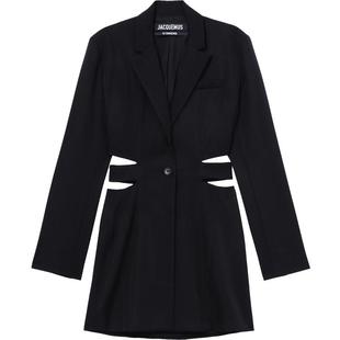 IT JACQUEMUS女装西装连衣裙新品时髦气场挖剪露腰短裙1DR016XL