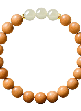 寒山泰山天然野生老桃木手串