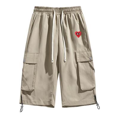 查尔斯桃心爱心休闲短裤