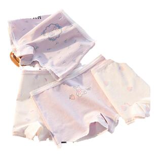 女童内裤纯棉儿童四角短裤小女孩宝宝a类全棉大童平角裤不夹屁屁