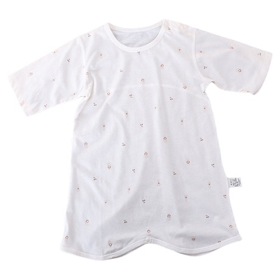 娃丽比宝宝睡袍纯棉薄款防踢被着凉神器男女睡裙婴儿连体衣睡袋夏