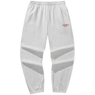 安踏好事发生长裤加绒保暖运动卫裤男士本命年新年马年休闲裤子