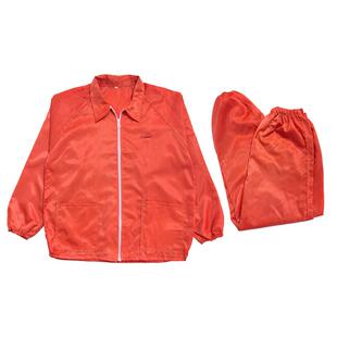 无尘服连体橙色静电衣大褂分体套装工作服橘红色防尘服桔色无尘衣