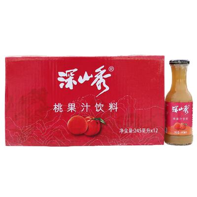 深山秀桃果汁饮料245ml*12瓶