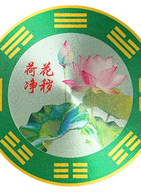 鲤鱼莲花图厨房用的卫生间贴纸挂件厕所在西北角九鱼牌鲤鱼荷花图
