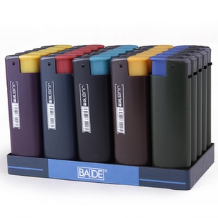 百得防风广告打火机定制订做印字可充气红色火焰电子火机KTV餐厅